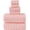 Pink 6pcs, variant on 40x80 Inches Oversized Bath Sheets Extra Large Bath Towels Set of 6 for Adults Super Soft Quick Dry Light Weight Lint Free Absorbent Stripe Hanging Loop Microfiber Shower Towels (Grey, 2pcs)