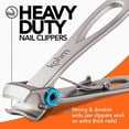 thumbnail image 2 of Kohm CP-120L 5mm Heavy Duty, Wide Jaw Clippers for Thick or Tough Fingernails, Large Toenails for Men, Seniors, Adults, 2 of 9