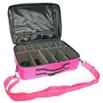 thumbnail image 5 of Gzxs Professional High-capacity Multilayer Portable Travel Makeup Bag with Shoulder Strap (Small), Rose Red, 5 of 10