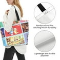 thumbnail image 3 of Lsque Bluey Pattern Aesthetic Canvas Tote Bag for Women - Reusable Tote Shoulder Bag Casual Bag for Vacation,Shopping,Work,Gym, 3 of 7
