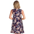 thumbnail image 7 of Spring Summer Dresses for Women 2025 - Red Blue Green Flower Paisley Swimsuit Coverup Sundresses for Women, Beach Vacation Clothes for Women, Hawaiian Tshirt Dresses for Women, 7 of 7