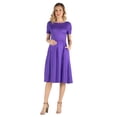 thumbnail image 4 of Maternity Short Sleeve Pleated Pocket Midi Dress, 4 of 8