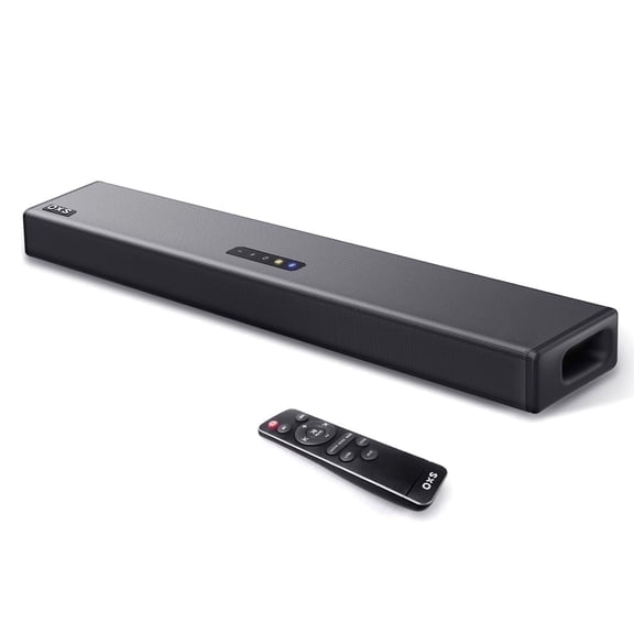 OXS S3 2.0 Channel Sound Bar, 80W Soundbar TV Speaker, 3D Surround Sound, Black