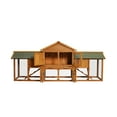 thumbnail image 3 of Immere Rabbit Hutch Indoor Outdoor Bunny Cage with Large Run,Chicken Coop Wooden Small Animal House Upgrade with Bottom PVC Layer,Waterproof Roof, 3 of 8