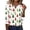 JO21_Green, variant on Lumtrix Christmas Shirts for Women Funny Xmas Holiday Top Trendy Lightweight 3/4 Sleeve V Neck Blouses Red S