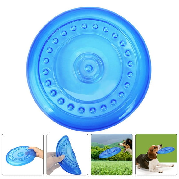 LEORX Dog Flying Discs Supple Throwing Disc Toy Washable Pet Dog 1Pcs