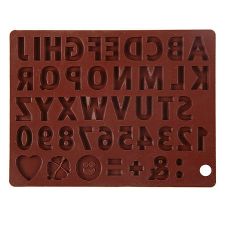 

VIEGINE DIY Letters Chocolate Mold Handmade Cookies Bakeware Cake for Crafts Baking Tool