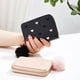 thumbnail image 3 of Sonducket Cartera de cuero con tarjetero para mujer, monedero pequeño elegante con corazones bordados para mujer Carteras B, 3 of 6