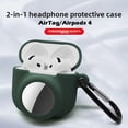 thumbnail image 6 of Protective Case for AirPods 4 2024 with Airtag Holder, 2-in-1 Soft Silicone Cover with Anti-Lost Loop for Apple AirPods 4th Generation & AirTag, 6 of 6