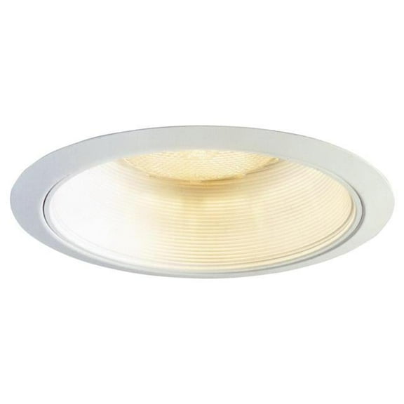 Cooper Lighting 310W 6 in. Trim Coilex White Recessed Coilex Baffle Trim with Ring