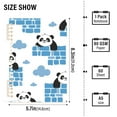 thumbnail image 3 of Pandas in Walls Clouds Ring Binder Notebook Journey Note Diary College Ruled Spiral Notebook Study Loose Leaf Paper A5 60 Pages, 3 of 8
