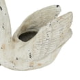 thumbnail image 5 of DecMode 30" x 19" White Magnesium Oxide Swan Planter, 5 of 8