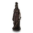 thumbnail image 1 of Cardinal Virtue Fortitude Bronze Finished Statue Hand Painted Accents, 1 of 3