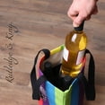thumbnail image 2 of Rutledge & King Reusable Wine Bag - Wine Tote for Wine Bottles - (Rainbow, 1 Pack), 2 of 7