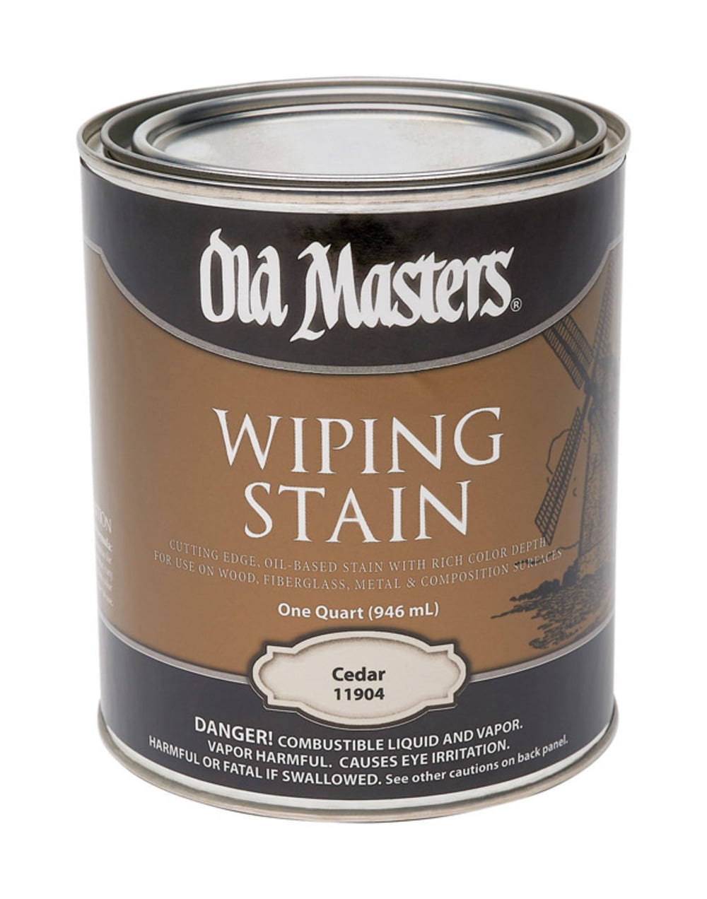 qt Old Masters 11904 Cedar Old Masters Oil-Based Wiping Stain