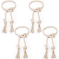 thumbnail image 1 of Sujetadores de Cortina Apipi 4 Piezas Cuerda de Algodón Beige 100 cm, 1 of 7