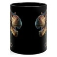 thumbnail image 2 of 3D Dinosaur  Tyrannosaurus -Gift for Dinosaur Lover Kid 11oz Black Mug, 2 of 6