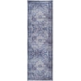 thumbnail image 7 of Hauteloom Csilla Bohemian Hand Tufted Vintage Medallion Area Rug - Oriental Fade Look Traditional Carpet for Living Room, Bedroom, Dining Room - Blue, Slate Blue, Periwinkle - 9' x 12', 7 of 7