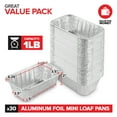 Stock Your Home 1 Lb Aluminum Foil Mini Loaf Pans (30 Pack
