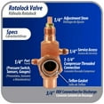 thumbnail image 3 of Appli Parts APRV-VA04 Rotolock Valve V04 1-1/4 in x 3/4 in ODF solder connection Universal replacement valve will work for refrigeration and air conditioning systems, 3 of 7