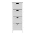 thumbnail image 3 of White Lift Top Entryway Storage Cabinet with 2 Safety Hinge, Wooden Toy Box, 3 of 10