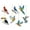 7pcs, variant on Dserhfy Hummingbird Christmas Ornaments 2D Acrylic Flying Bird Hanging Pendants for Christmas Tree Door Window Home Decor