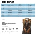 thumbnail image 4 of Kdxio Tiger In The Fallen Leaf Forest for Men's Muscle T-shirt,Sleeveless for Workout Running Athletic Gym Lounge Casual, 4 of 5