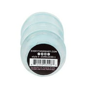 Everything Mary Round Stackable Crafting Containers, 3 Piece Plastic Clear Set