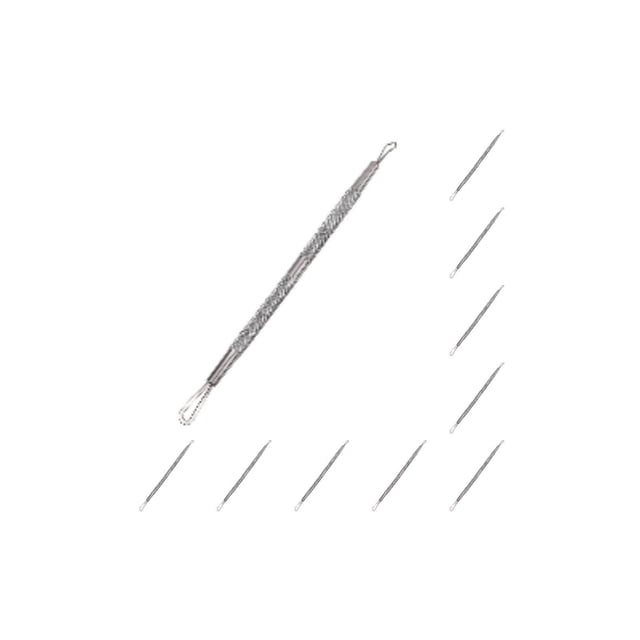 Vogacara Comedown removedor de espinillas de acero inoxidable Extractor de acné hogar profesional lavable limpieza de espinillas tipo 1 Como se muestra Tipo 1 10piezas Vogacara CBP001509