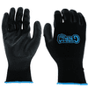Gorilla Grip No-Slip Gloves, Nylon, Black, Men's Large, 25053-08WM
