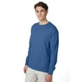 thumbnail image 4 of Hanes Beefy-T Unisex Long Sleeve T-Shirt Denim Blue L, 4 of 4