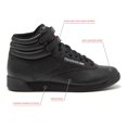 thumbnail image 3 of Zapatillas Reebok Freestyle Hi para mujer, negras, talla 10.5, 3 of 7
