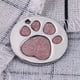 thumbnail image 3 of Etiquetas de identificación para perros y gatos, personalizadas, con forma de pies redondos, placa para perros de aleación (rosa) Likrtyny Para estrenar, 3 of 6