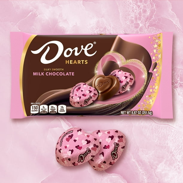Dove Heart Chocolate Bag - Milk supply for grocery retail
