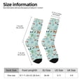 thumbnail image 4 of Goofa Christmas Winter Animals Printed Men's Crew Socks, Soft Durable Breathable Moisture-Wicking with Odor Control Cotton socks, 4 of 9