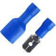 thumbnail image 1 of 100 piezas de terminales de cable de empalme rápido con aislamiento macho y hembra, conectores de crimpado de cable (azul), 1 of 4