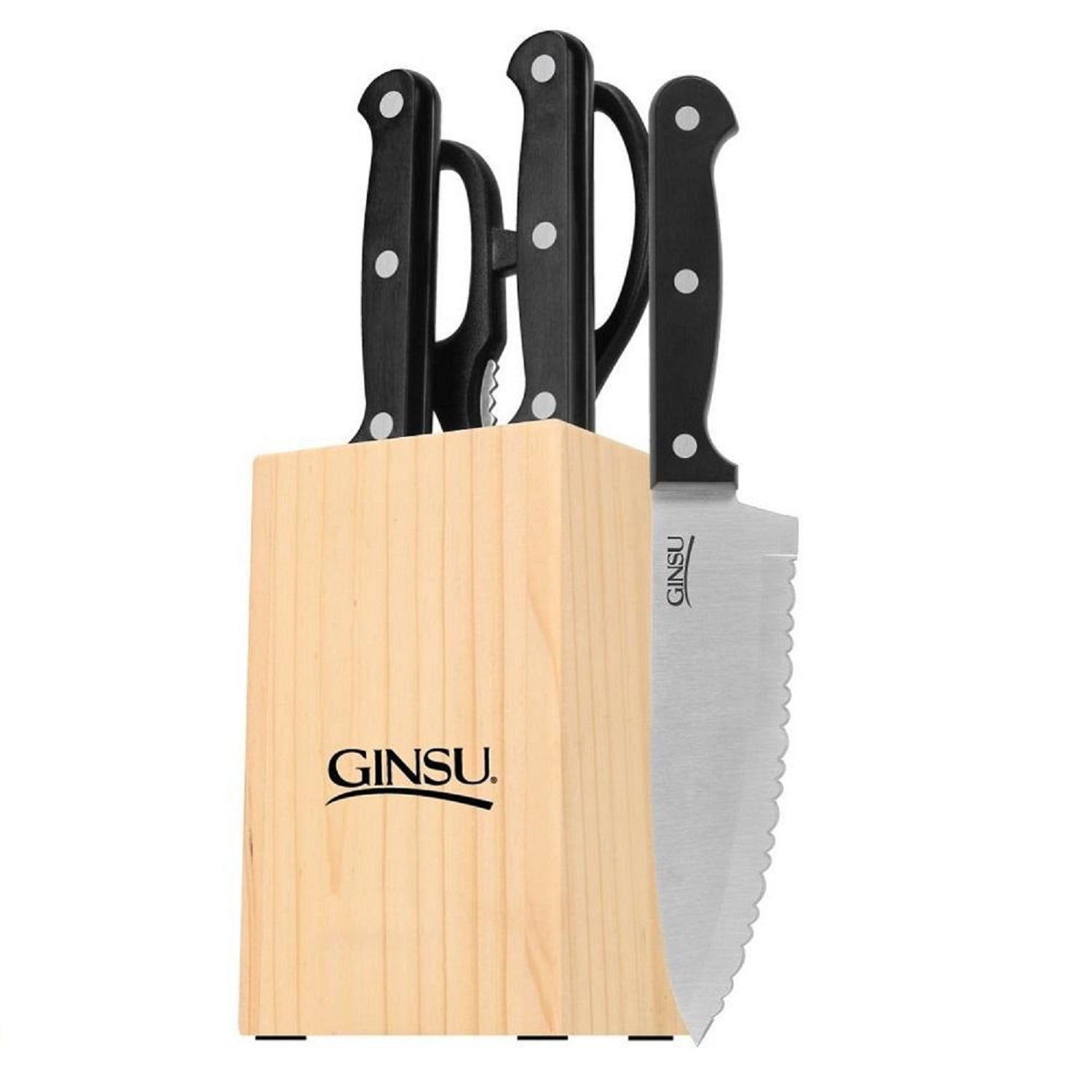 Ginsu Essential Series 5Piece Serrated Knife Set