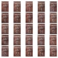 thumbnail image 4 of 25pcs Wooden Table Numbers Signs for Weddings, Events, and Restaurants Double Sided Display Centerpieces Rustic Wood Wedding Table Number Holders, 4 of 5