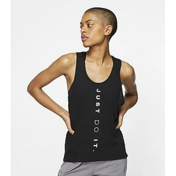 Nike Women's Miler Dri-FIT Just Do It Tank Top Plus Size, Black 1X - NEW - Walmart.com