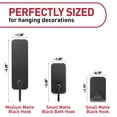 thumbnail image 2 of Command Hooks Matte Black Decorations Variety Kit, Holds up to 3 lb., 7 Wall Hooks Total, 2 of 8