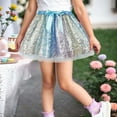 thumbnail image 2 of NAFUU Little Girls Sparkle Sequin Party Skirt Kids Dance Glitter Tutu Skirts Dance Party Princess Dance Skirt A-Line Party Dress, 2 of 5