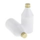 thumbnail image 1 of 2x 300ml Vacía Botella de Plástico Recipiente Cosmético Estuche de Crema de Loción Tarro para Hogar / Oficina / Viaje / Vacaciones Blanco + dorado Salvador Tapa de rosca de botella, 1 of 10