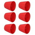 thumbnail image 2 of pantallas de tela modernas para lámpara de mesa, para lámpara de araña de cristal, lámpara de pared, color rojo, 2 of 14