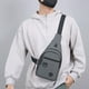thumbnail image 5 of Bolsa de pecho de hombre Mochila pequeña de plástico impermeable – Bolso de hombro cruzado de gran capacidad, ligero, duradero, para viajes casuales de moda, múltiples compartimentos, 11,9x7x2,7, 5 of 6