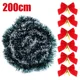 thumbnail image 3 of Christmas Ribbon Garland Green Frost Tinsel Cane Pine Streamers with Bowknots DIY Xmas Tree Hanging Wreath Party Decorations, 3 of 5