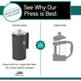 Coffee Gator French Press Coffee Maker Thermal Insulated, Stainless Steel Brewer with Travel