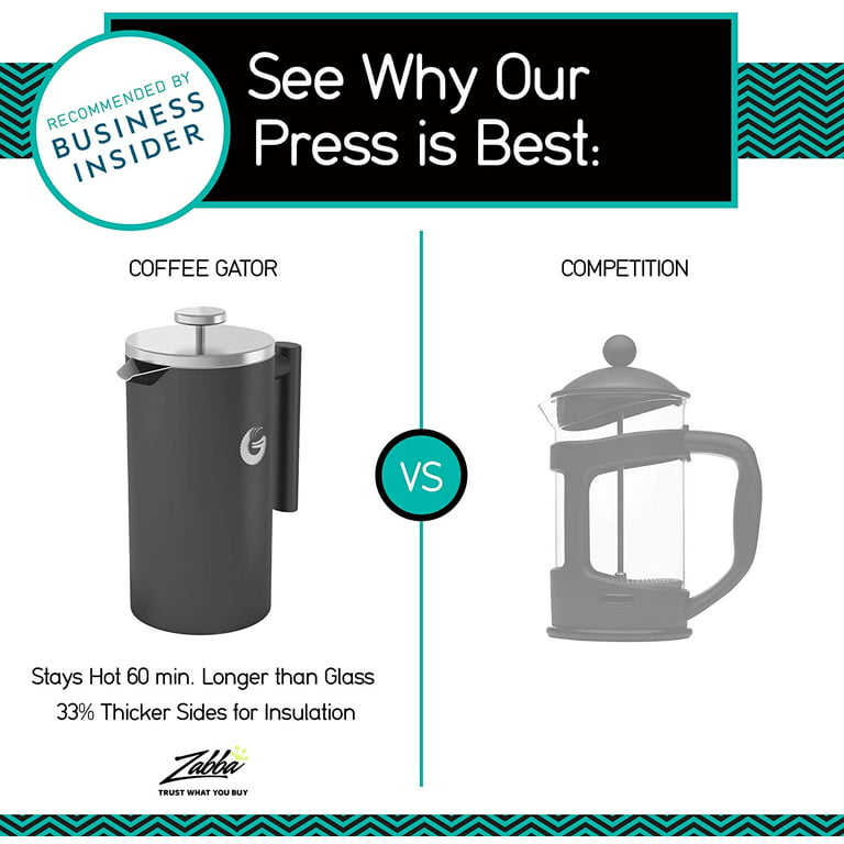 Review: Coffee Gator Vacuum Insulated French Press, 34 oz