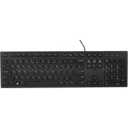 Dell KB216-BK-US Dell KB216 Keyboard - Cable Connectivity - USB Interface - English (US) - Play, Pause, Rewind, Fast-forward, Volume Control Hot Key(s) - QWERTY Keys Layout - Black