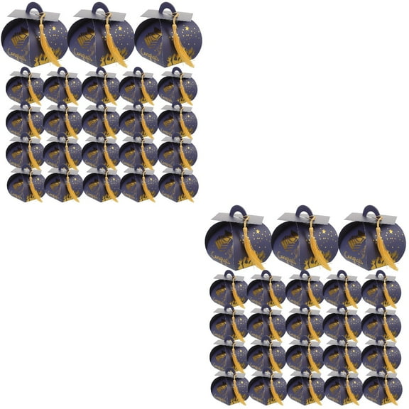 Raindrops 100 pcs Graduation Hat Shaped Boxes Sweets Boxes Party Favor Gift Boxes Graduation Party Favors