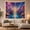 Cosmic Waterfall, variant on Ancient Pink Tree Over Cosmic Lake and Waterfalls, Mystical Psychedelic for Space Lovers, Cosmic Landscape Art, Housewarming Gift, Tapestry Wall Hanging for Bedroom and Studio